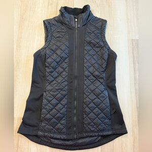 Athleta Black Quilted Vest